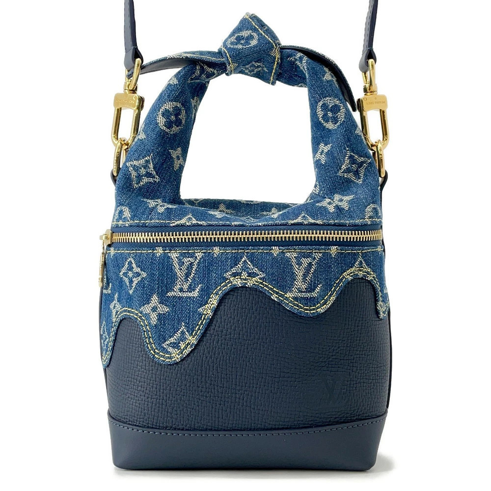 Louis Vuitton Shoulder Bag Monogram Denim LV Squared Japanese Cruiser NIGO